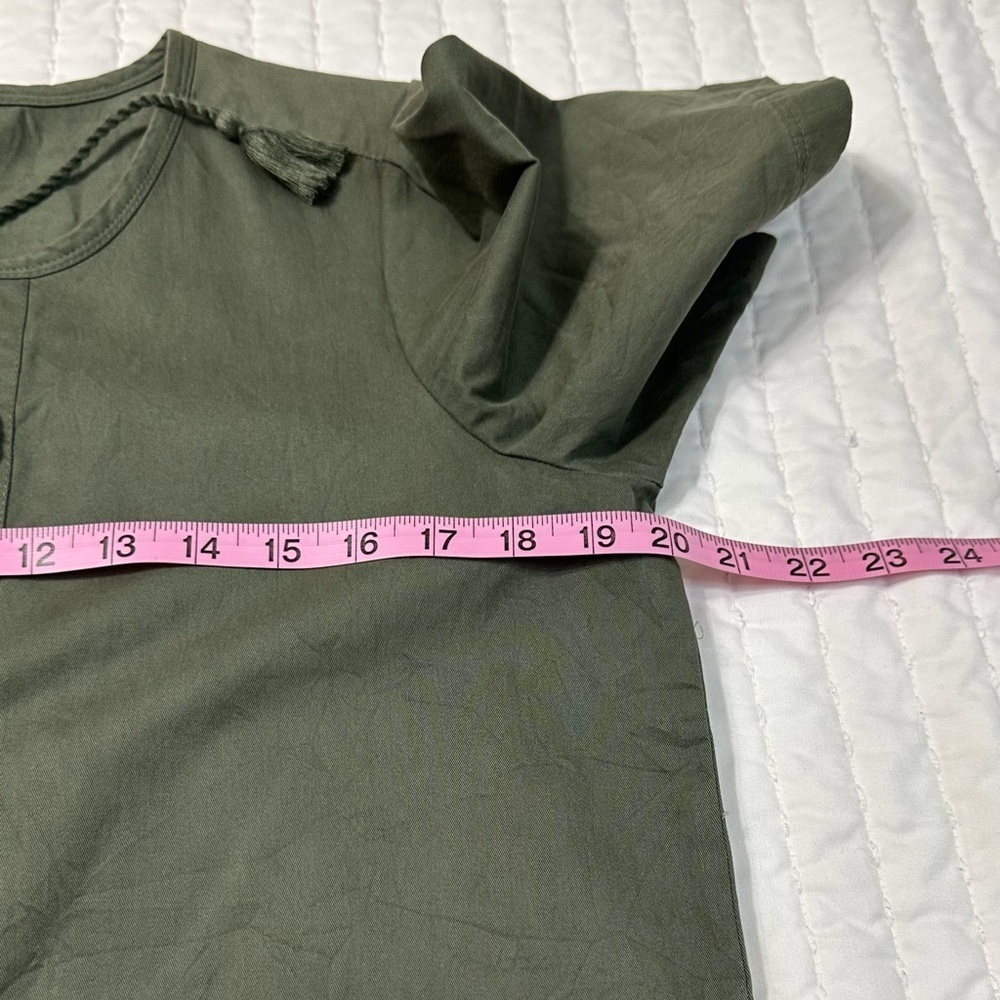 GAP Neutral Lace-Up Shift Dress Size S Baby Tweed in Green  Casual Dress - Picture 7 of 16